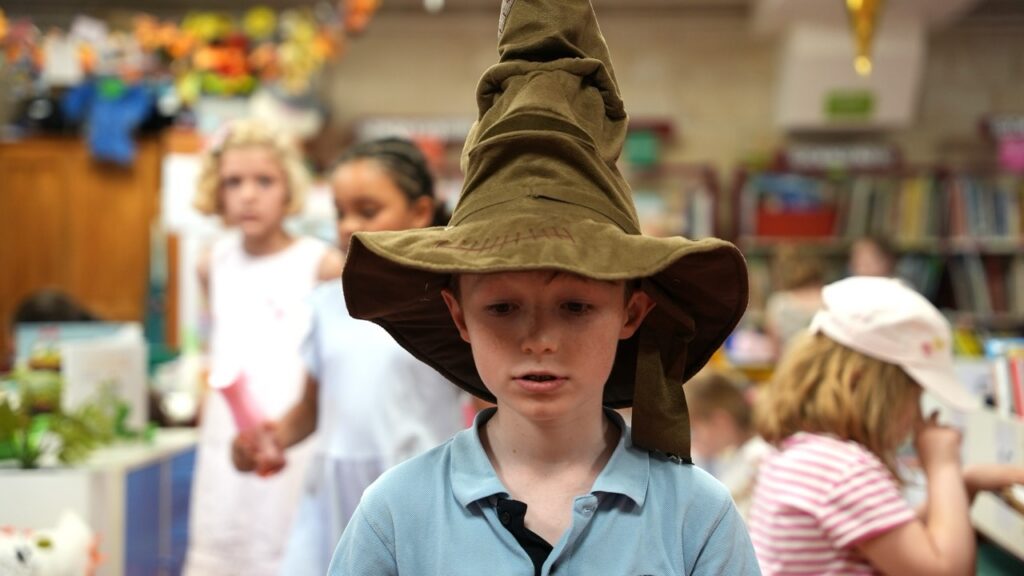 Jeu costumé à l'école