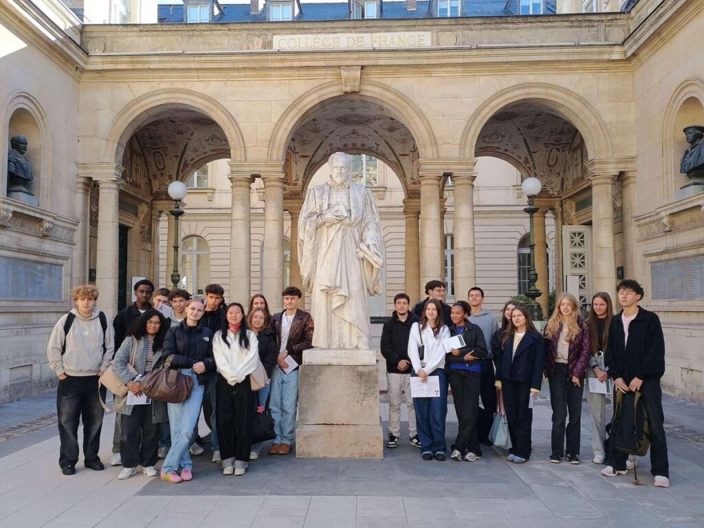 Les Terminales SES au Collège de France avec Philippe Aghion